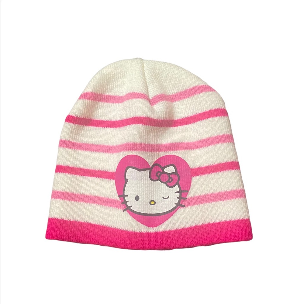 Hello Kitty Striped Beanie